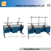 Blaue Farbe Metall Blech Structurer Dental Lab Tables